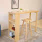 Rectangle Wood Top Counter Table 42-inch Height Modern Bar Table Clearhalo 'Bar Furniture' 'Bar Tables' 'bar_tables' 'furn' 'furn_bar_tables' 'Furniture' 'furniture_bar_tables' 'Kitchen & Dining Furniture' 1200x1200_da1a9607-f45f-46ac-8d7b-0d45ad1b81a4