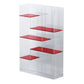 Contemporary Closed Back Standard Bookshelf Acrylic Bookcase Clearhalo 'Bookcases' 'furn' 'furn_bookcases' 'Furniture' 'Office Furniture' 1200x1200_da1b10bd-731f-4e57-9719-6b940fa080d0