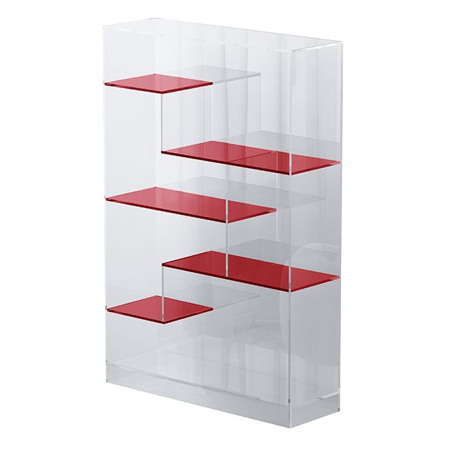 Contemporary Closed Back Standard Bookshelf Acrylic Bookcase Clearhalo 'Bookcases' 'furn' 'furn_bookcases' 'Furniture' 'Office Furniture' 1200x1200_da1b10bd-731f-4e57-9719-6b940fa080d0