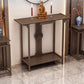 Rectangle Shape Contemporary Console Table Dark Brown Bamboo Console Sofa Table