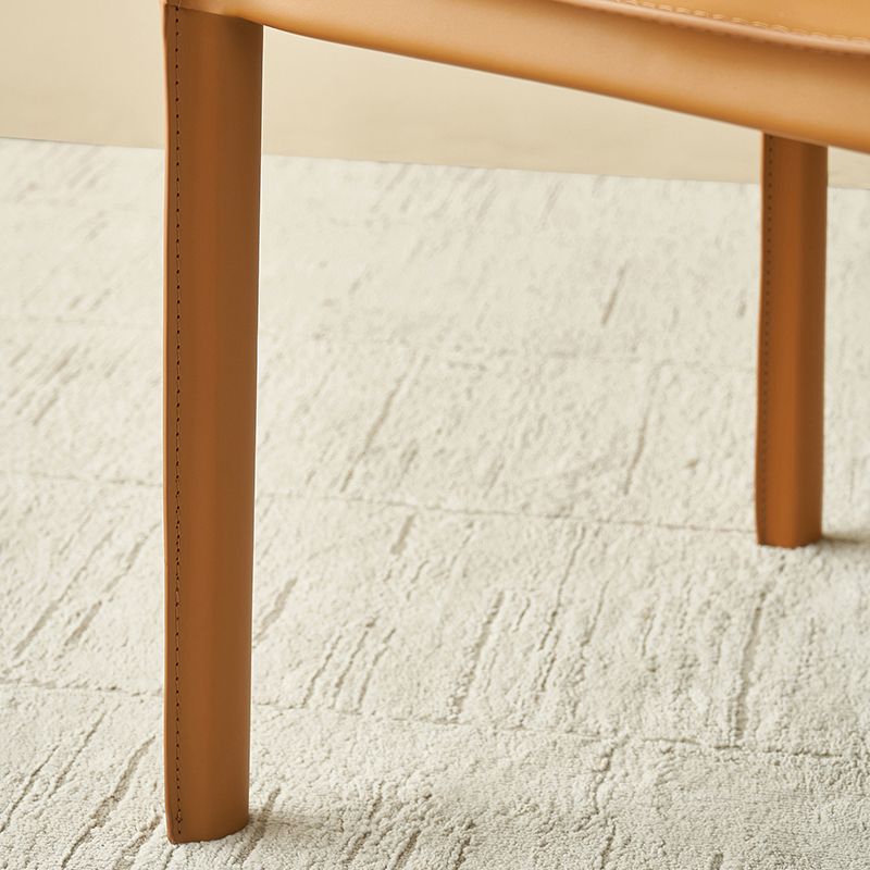 Contemporary Metal Dining Arm Chair Leather Dining Side Chairs for Restaurant Use Clearhalo ' kitchen&dining_furn' 'Dining Chairs' 'Dining Tables & Seating' 'dining_chair' 'furn' 'furn_dining_chair' 'Furniture' 'furniture_dining_chair' 'Kitchen & Dining Furniture' 'kitchen' 1200x1200_da1f77c9-19a7-4397-90d7-21a15a0b55e4