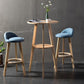 Contemporary Round Bar Dining Table Wood Bar Height Table with Shelves Clearhalo 'Bar Furniture' 'Bar Tables' 'bar_tables' 'furn' 'furn_bar_tables' 'Furniture' 'furniture_bar_tables' 'Kitchen & Dining Furniture' 1200x1200_da1f84f7-bb9c-45d1-b8a2-13e2d87ce24a