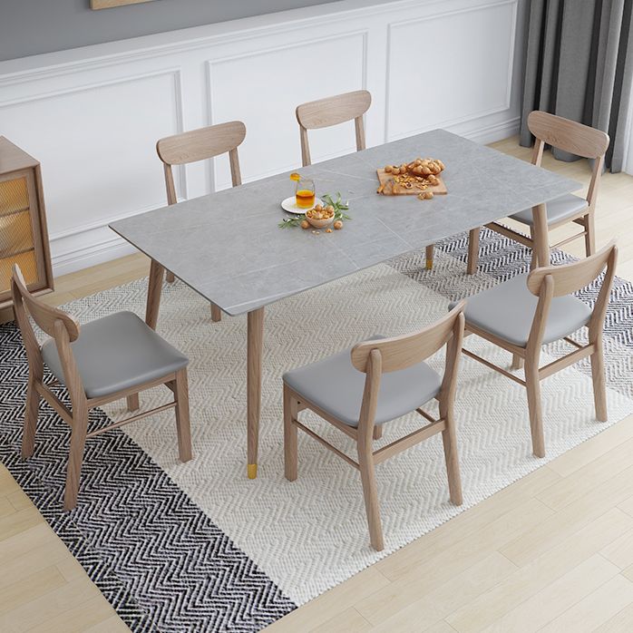 Rectangle Grey Tone Dining Table Sintered Stone Table Luxury Style with 4 Legs Clearhalo ' dining_table' 'Dining Tables & Seating' 'Dining Tables' 'furn' 'furn_dining_table' 'Furniture' 'furniture_dining_table' 'Kitchen & Dining Furniture' 'kitchen&dining_furn' 'kitchen' 'kitchen_dining_table' 1200x1200_da1fbfd9-e911-4b30-9d0f-cd58df15bee6