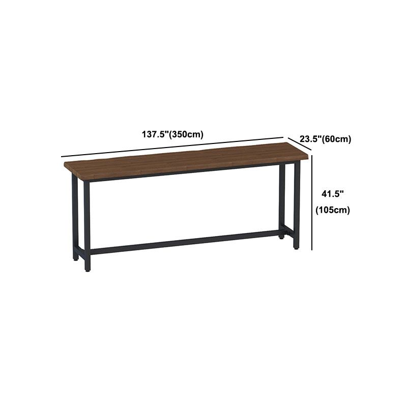Contemporary Style Rectangle Bar Table Solid Wood Brown Bar Desk Clearhalo 'Bar Furniture' 'Bar Tables' 'bar_tables' 'furn' 'furn_bar_tables' 'Furniture' 'Kitchen & Dining Furniture' 1200x1200_da200fb8-9313-4d63-a8b2-c4c47e257520