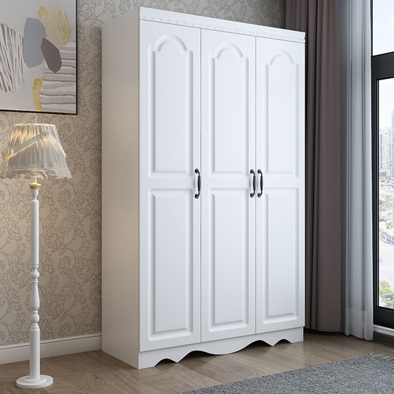 White Engineered Wood Wardrobe Closet Modern Wardrobe Armoire