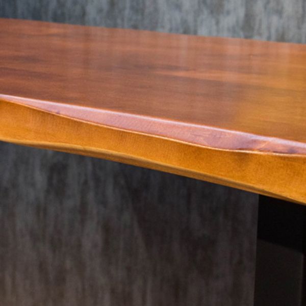 Pine Wood Bar Dining Table Industrial Rectangle Bar Table with Trestle for Cafe Clearhalo 'Bar Furniture' 'Bar Tables' 'bar_tables' 'furn' 'furn_bar_tables' 'Furniture' 'furniture_bar_tables' 'Kitchen & Dining Furniture' 1200x1200_da22d0f8-6304-4336-b74e-c64145483610