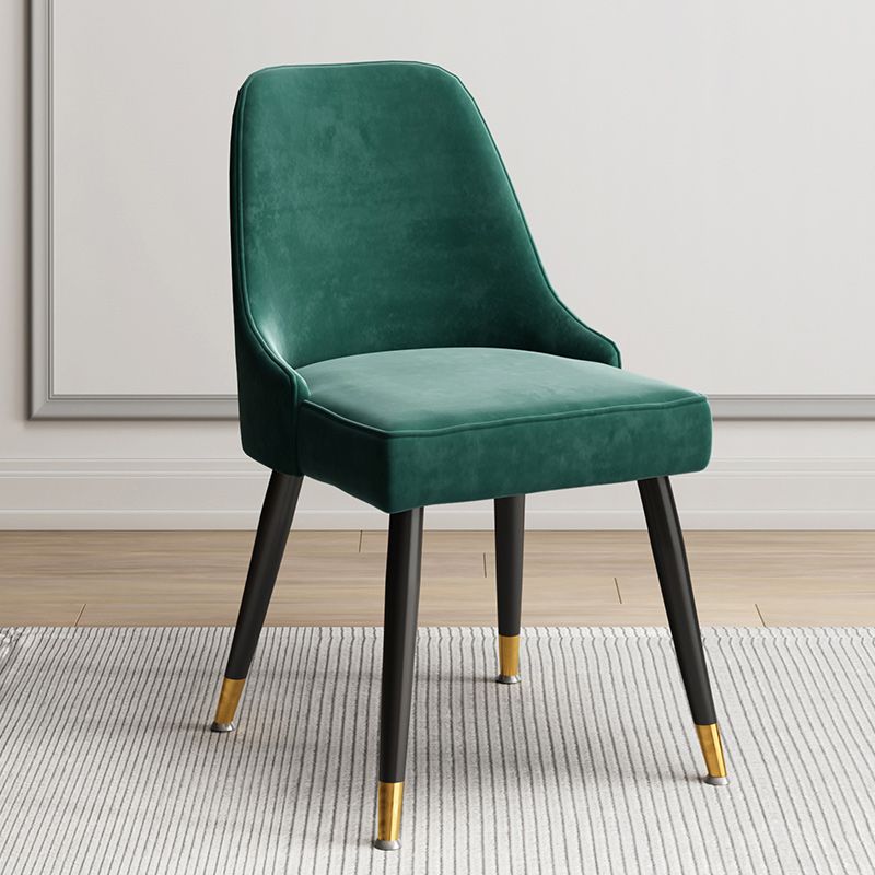 Glam Velvet Side Chair Parsons Upholstered Side Chair for Dining Room Clearhalo 'Dining Chairs' 'Dining Tables & Seating' 'dining_chair' 'furn' 'furn_dining_chair' 'Furniture' 'Kitchen & Dining Furniture' 1200x1200_da23043d-ba64-4da0-beae-3c1b5d7a663f
