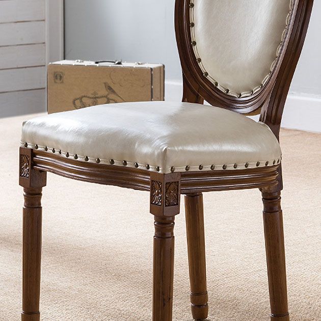 Wooden Dining Side Chairs Victorian Style King Louis Back Side Chair, 20'' Wide Clearhalo ' kitchen&dining_furn' 'Dining Chairs' 'Dining Tables & Seating' 'dining_chair' 'furn' 'furn_dining_chair' 'Furniture' 'furniture_dining_chair' 'Kitchen & Dining Furniture' 'kitchen' 1200x1200_da2590aa-6992-4d40-b075-c117e04197a8