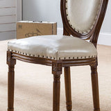 Wooden Dining Side Chairs Victorian Style King Louis Back Side Chair, 20'' Wide Clearhalo ' kitchen&dining_furn' 'Dining Chairs' 'Dining Tables & Seating' 'dining_chair' 'furn' 'furn_dining_chair' 'Furniture' 'furniture_dining_chair' 'Kitchen & Dining Furniture' 'kitchen' 1200x1200_da2590aa-6992-4d40-b075-c117e04197a8