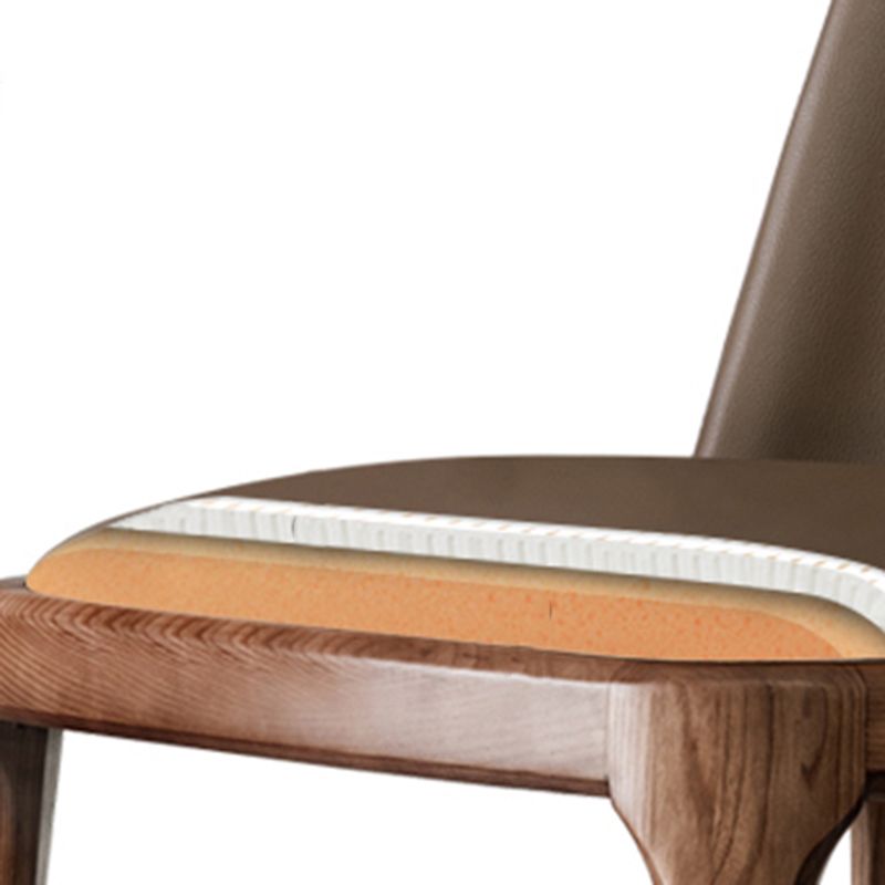 Contemporary Modern Wood Side Chairs Indoor-Outdoor Parsons Chair Clearhalo ' kitchen&dining_furn' 'Dining Chairs' 'Dining Tables & Seating' 'dining_chair' 'Furniture' 'furniture_dining_chair' 'Kitchen & Dining Furniture' 'kitchen' 1200x1200_da25fe0e-b488-4def-9eb4-4bc17be9aa70