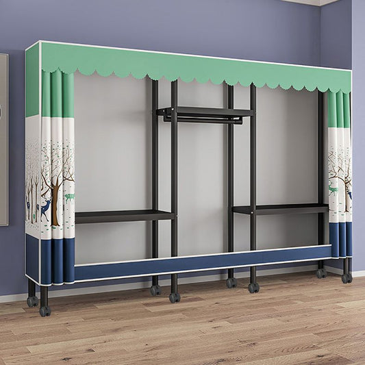 Kleiderschrank für zeitgenössische Stil Stahlrahmengarderobe mit Kleidungsstange