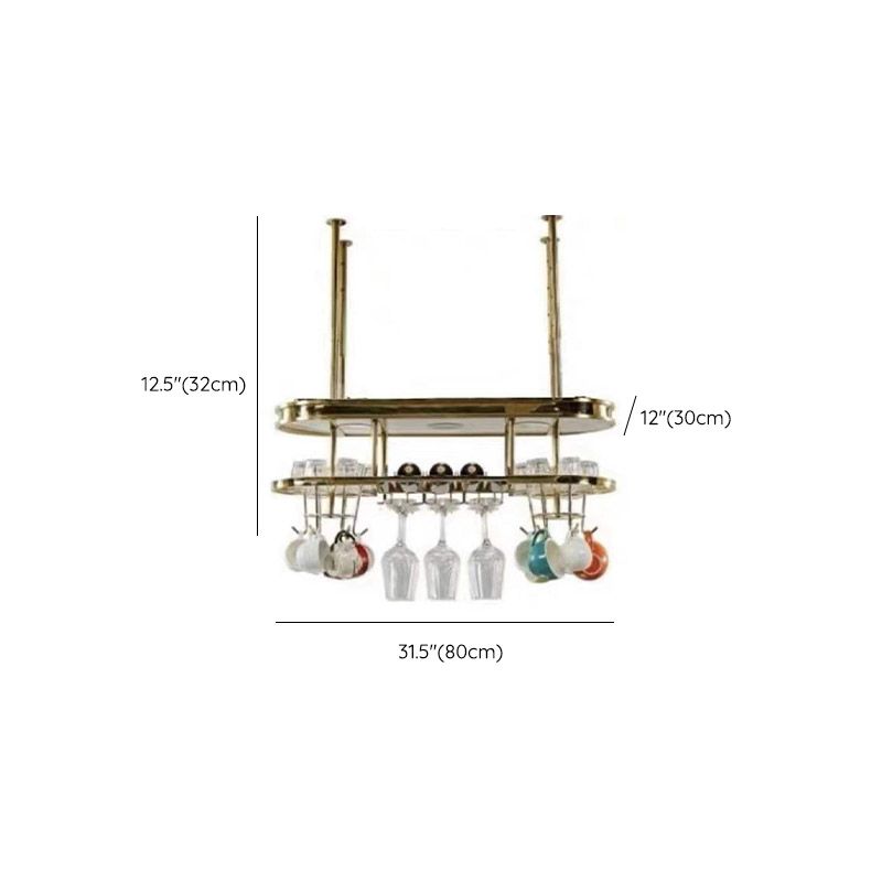 Stainless Steel Wine Holder Rack Modern Style Hanging Wine Rack Holder Clearhalo 'furn' 'furn_wine_racks' 'Furniture' 'Kitchen & Dining Furniture' 'Wine Racks' 'wine_racks' 1200x1200_da280475-7535-4c6b-b8a6-3150dcfa17a0