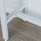 Modern Bar Height Table Solid Wood Top Bistro Bar Table with White Base
