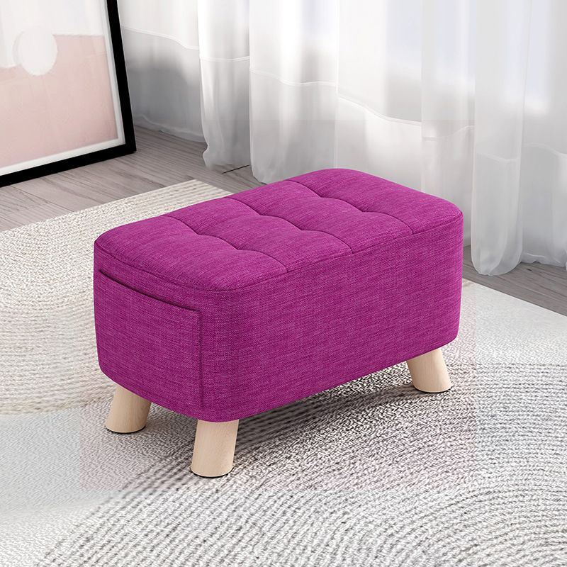 Modern Cotton Storage Pouf Plain Rectangle Tufted Chair Ottoman Clearhalo 'furn' 'furn_ottomans_poufs' 'Furniture' 'Living Room Furniture' 'Ottomans & Poufs' 'ottomans_poufs' 1200x1200_da2ac5e5-f0fe-4eb8-8d6d-ff3da602f996