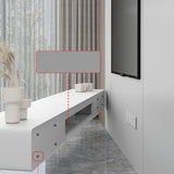 Modernism TV Console Floating Faux Wood Media Console for Home Clearhalo 'furn' 'furn_tv_stands_entertainment_centers' 'Furniture' 'Living Room Furniture' 'TV Stands & Entertainment Centers' 'TV Stands & Media Storage Furniture' 'tv_stands_entertainment_centers' 1200x1200_da2d8998-8412-488f-a12e-f684fa3bb117