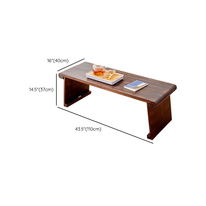 Traditional Side End Snack Table in Brown Solid Wood with Rectangle Top Clearhalo 'Coffee & Accent Tables' 'End & Side Tables' 'end_side_tables' 'furn' 'furn_end_side_tables' 'Furniture' 'Living Room Furniture' 1200x1200_da2f2058-c50a-4395-bf8c-04c9d2925ebc