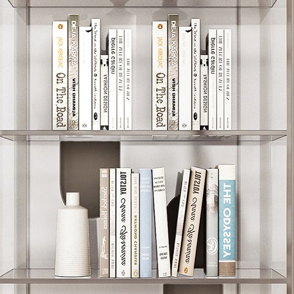 Glam Standard Acryl Bookshelf Gesloten Back -boekenkast met planken