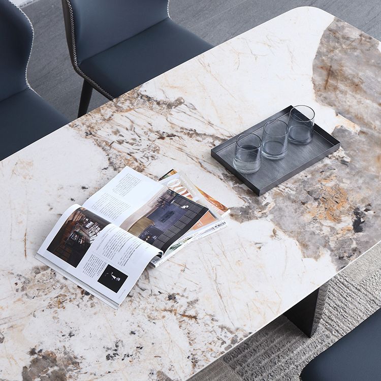 1/4/5/7 Pieces Dining Chairs Set Sintered Stone Rectangle Dining Room Set Clearhalo 'Dining Room Sets' 'Dining Tables & Seating' 'dining_room_set' 'furn' 'furn_dining_room_set' 'Furniture' 'furniture_dining_room_set' 'Kitchen & Dining Furniture' 1200x1200_da2ff4ae-d9fe-4c95-9bdb-98f304331897