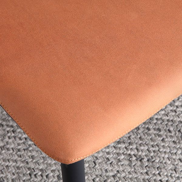 Eigentijdse keukenstoel dineren Open achterstoelstoelen met metalen benen