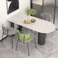 Metal Modern Free Form Table Sintered Stone Table for Dining Room and Kitchen Clearhalo ' dining_table' 'Dining Tables & Seating' 'Dining Tables' 'furn' 'furn_dining_table' 'Furniture' 'furniture_dining_table' 'Kitchen & Dining Furniture' 'kitchen&dining_furn' 'kitchen' 'kitchen_dining_table' 1200x1200_da362096-e7cc-44fa-8eb1-90e9d1ed5d7c