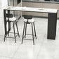 Modern Rectangle Bar Dining Table Double Pedestal Bar Table with Shelves Clearhalo 'Bar Furniture' 'Bar Tables' 'bar_tables' 'furn' 'furn_bar_tables' 'Furniture' 'Kitchen & Dining Furniture' 1200x1200_da36cd06-bcb0-4602-b4e4-ee11da7b78b4