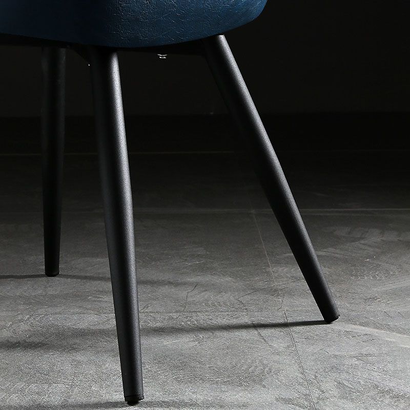 Contemporary Style Dining Chairs Dining Armless Side Chairs with Metal Legs Clearhalo ' kitchen&dining_furn' 'Dining Chairs' 'Dining Tables & Seating' 'dining_chair' 'furn' 'furn_dining_chair' 'Furniture' 'furniture_dining_chair' 'Kitchen & Dining Furniture' 'kitchen' 1200x1200_da39b9d6-79d1-4d36-abd0-5fe39cf50e86