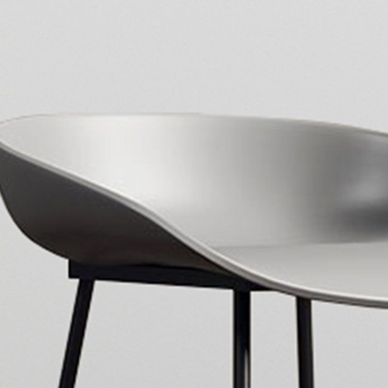 Contemporary Restaurant Footrest Barstool Matte Finish Plastic Stool Clearhalo 'Bar Furniture' 'Bar Stools' 'bar_stools' 'furn' 'furn_bar_stools' 'Furniture' 'furniture_bar_stools' 'Kitchen & Dining Furniture' 1200x1200_da39e98a-c3c3-4f16-81a9-88883a1d683c