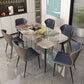 Industrial Grey Table for Restaurant Rectangle Dining Table with Metal 4 Legs Clearhalo 'Dining Tables & Seating' 'Dining Tables' 'dining_table' 'furn' 'furn_dining_table' 'Furniture' 'furniture_dining_table' 'Kitchen & Dining Furniture' 'kitchen' 'kitchen_dining_table' 1200x1200_da3c0d1f-4c89-4c02-a0a7-9542107a1036