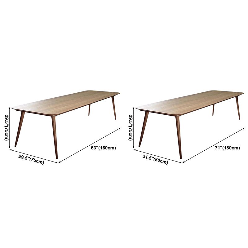 Rectangle 4 Legs Modern Style Dining Table Wood Color Fixed Table of Solid Wood Clearhalo ' dining_table' 'Dining Tables & Seating' 'Dining Tables' 'furn' 'furn_dining_table' 'Furniture' 'furniture_dining_table' 'Kitchen & Dining Furniture' 'kitchen&dining_furn' 'kitchen' 'kitchen_dining_table' 1200x1200_da3f061b-f5e0-4e27-a05f-c7993255529c