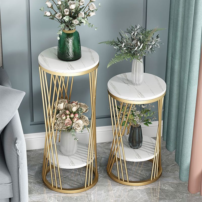 Mid-Century Contemporary Solid Marble Round/Square Frame Living Room Side End Table Clearhalo 'Coffee & Accent Tables' 'End & Side Tables' 'end_side_tables' 'furn' 'furn_end_side_tables' 'Furniture' 'Living Room Furniture' 1200x1200_da3fb2af-c6c7-4d3a-bc9b-6d7ea4b8a364