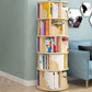 Modern Artificial Wood Bookcase Cylinder Bookshelf for Home Office