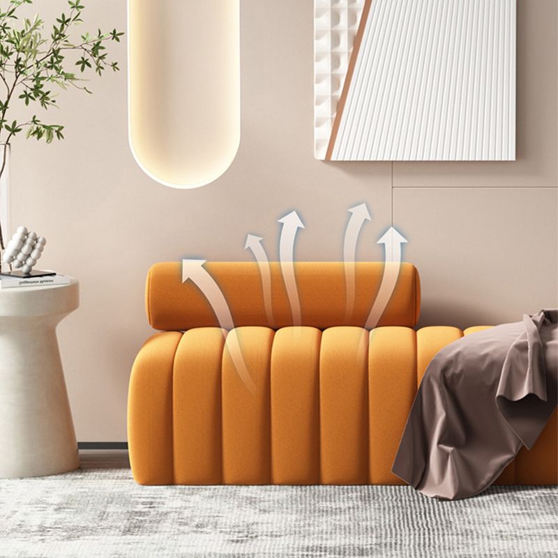 Modern Entryway and Bedroom Bench Backless Seating Bench with Upholstered Clearhalo 'Benches' 'Chairs & Seating' 'furn' 'furn_benches' 'Furniture' 'Living Room Furniture' 1200x1200_da40d04c-1eff-4ef5-bb99-412065e685fa