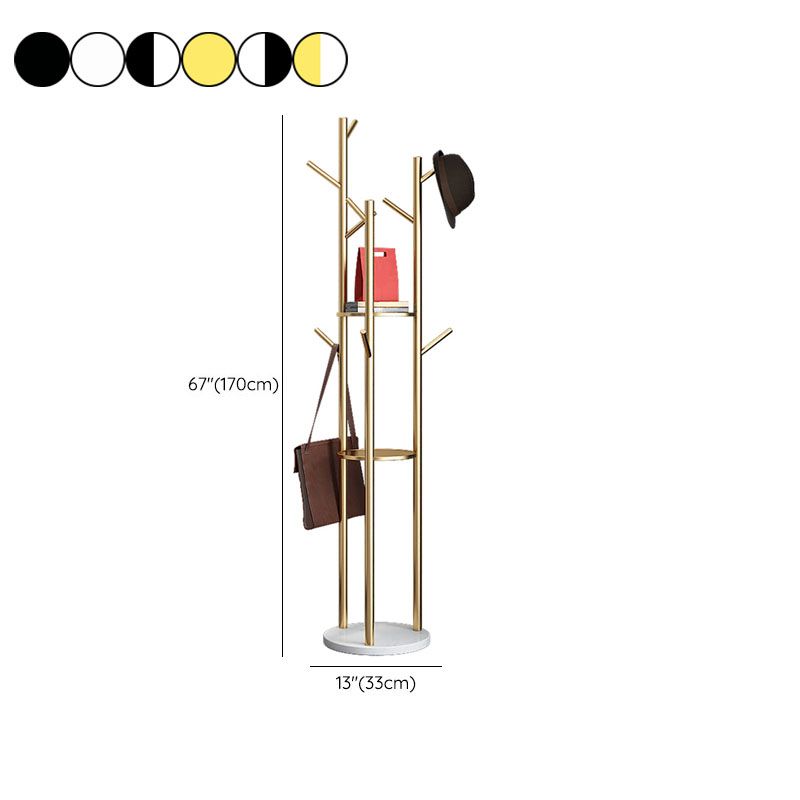 Lichte luxe kader rekmarmeren basisinvoerkit Iron Coat Hanger