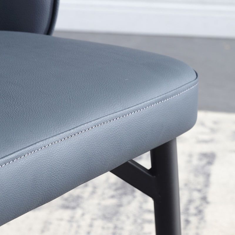 Contemporary Style Dining Chairs Kitchen Armless Chairs with Metal Legs Clearhalo 'Dining Chairs' 'Dining Tables & Seating' 'dining_chair' 'Furniture' 'furniture_dining_chair' 'Kitchen & Dining Furniture' 1200x1200_da42fce8-3571-47fc-82dd-2ab9ba43743e