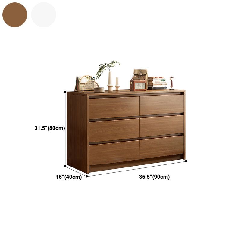 Commode de rangement contemporaine en bois pour chambre à coucher avec tiroirs