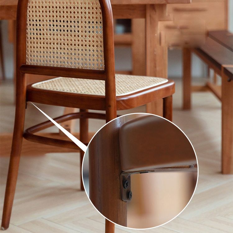 Sedia laterale tradizionale sedia da pranzo in legno massiccio per casa