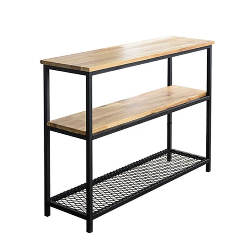 Midden-eeuwse moderne ijzeren console banken tafel rechthoek dennen eindtafel voor hal