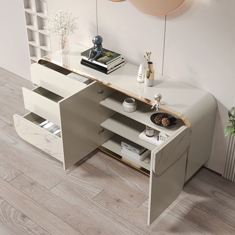 Armadietto contemporaneo di sideboard con cassetti del tavolo di sideboard in legno