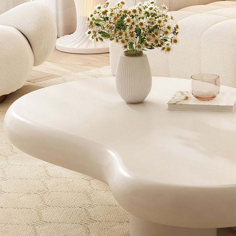 White 4 Legs Coffee Table Contemporary Geometric Wood Cocktail Table Clearhalo 'Coffee & Accent Tables' 'Coffee Tables' 'coffee_tables' 'furn' 'furn_coffee_tables' 'Furniture' 'Living Room Furniture' 1200x1200_da4b2581-f405-45f6-91f7-5291d3ce0db2