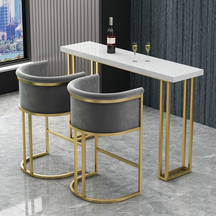 Rectangle Bistro Bar Height Cocktail Table Sled Pub Height Dining Table Clearhalo 'Bar Furniture' 'Bar Tables' 'bar_tables' 'furn' 'furn_bar_tables' 'Furniture' 'Kitchen & Dining Furniture' 1200x1200_da4bbe6b-145e-4dc7-8f88-f9303514ce45