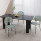 Modern Rectangle Dining Room Collection Stone and Wood Fixed Dinner Table Clearhalo 'Dining Tables & Seating' 'Dining Tables' 'dining_table' 'furn' 'furn_dining_table' 'Furniture' 'Kitchen & Dining Furniture' 1200x1200_da4bc1f8-cab1-4dca-9b4a-125bccdef85d