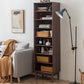 Estantería de estilo moderno Estantería trasera cerrada de madera maciza estándar con estantes