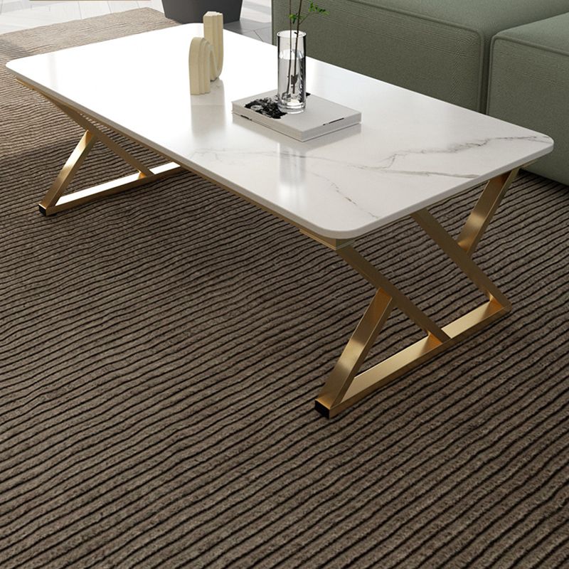 Modern Trestle Coffee Table SlateRectangle Coffee or End Table Clearhalo 'Coffee & Accent Tables' 'Coffee Tables' 'coffee_tables' 'furn' 'furn_coffee_tables' 'Furniture' 'Living Room Furniture' 1200x1200_da4cae4f-1f70-44c0-b11e-6211d7187915