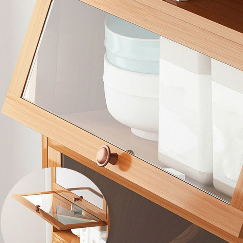 Sideboard in stile moderno Sideboard in bambù marrone per uso della cucina