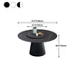 Round Sintered Stone Dining Table Modern Furniture with Pedestal Base for Home Clearhalo 'Dining Tables & Seating' 'Dining Tables' 'dining_table' 'furn' 'furn_dining_table' 'Furniture' 'Kitchen & Dining Furniture' 1200x1200_da4df971-af2f-467f-aa74-178057c54bd8