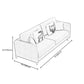 27.56" H Scandinavian Standard Square Arm Sofa With Loose Back, Brown Clearhalo 'furn' 'furn_sofas' 'Furniture' 'furniture_sofas' 'kitchen' 'kitchen_sofas' 'Living Room Furniture' 'Sofa' 'sofas' 1200x1200_da4e9436-baee-4949-a6d6-4d200cb9341c