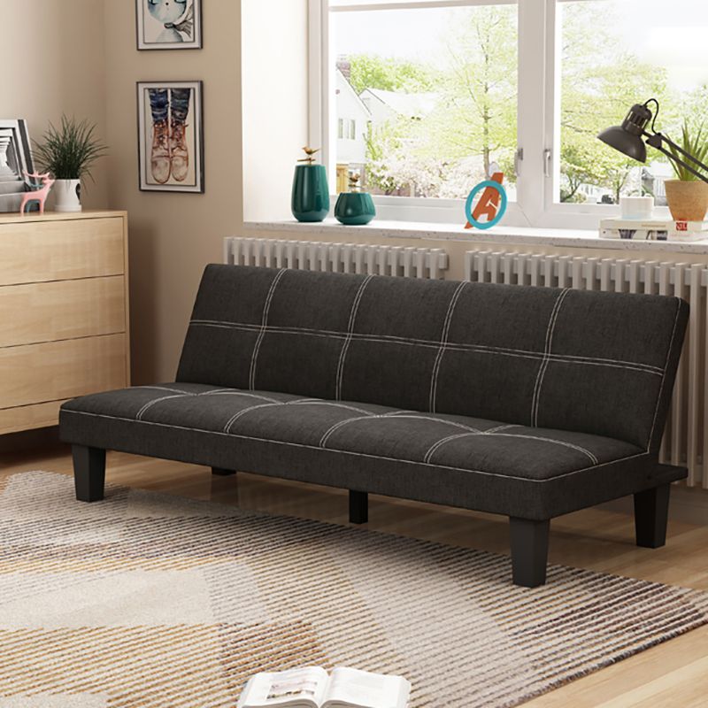 Scandinavian Spleeper Velvet/Fabric Sofa 47.24"/64.96"/70.08" Wide Armless Sofa Bed Clearhalo 'furn' 'furn_sofas' 'Furniture' 'furniture_sofas' 'kitchen' 'kitchen_sofas' 'Living Room Furniture' 'Sofa' 'sofas' 1200x1200_da501569-ca63-44e9-a8bb-6929e5d54494