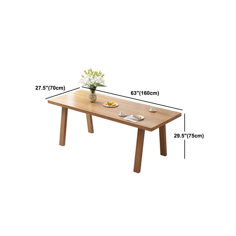 Minimalist Pine Dining Room Table Set 1/2/7 Pieces Home Table and Chairs Clearhalo 'Dining Room Sets' 'Dining Tables & Seating' 'dining_room_set' 'furn' 'furn_dining_room_set' 'Furniture' 'Kitchen & Dining Furniture' 1200x1200_da506d5a-098b-4864-b348-4f3b72033175