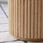 Natural Double Pedestal Dining Table Modern Oval Wood Home Dinner Room Kitchen Table