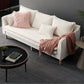 Modern 23.62" H Cotton Blend Square Arm Sofa for Living Room